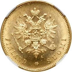 Finland. 20 Markkaa, 1904-L. NGC MS64