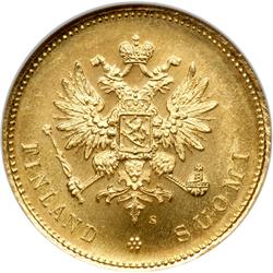 Finland. 20 Markkaa, 1913-S. NGC MS64