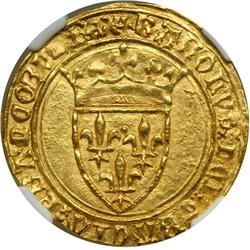 France. Ecu d'or a la couronne, ND. NGC MS63