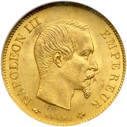 France. 10 Francs, 1859-A. NGC MS63