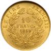 Image 2 : France. 10 Francs, 1859-A. NGC MS63
