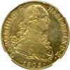 Image 1 : Mexico. 8 Escudos, 1805-Mo TH. NGC EF