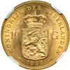 Image 2 : Netherlands. 10 Gulden, 1898. NGC MS64