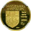 Image 2 : St. Pierre & Miquelon. Essai 20 Euro, 2004. NGC PF68