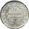 Image 2 : Bolivia. Boliviano, 1873-FE. NGC MS63