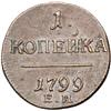 Russia. Kopek, 1799-EM. EF-AU