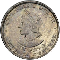 Salvador. Peso, 1892-C.A.M. EF
