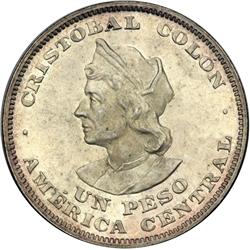 Salvador. Peso, 1908-C.A.M. AU