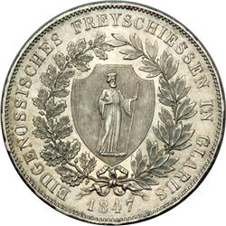 Switzerland - Glarus. 40 Batzen, 1847. EF