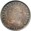Image 1 : 1799/8 B-3, BB-141 Draped Bust 15 Star Reverse Rarity 3. PCGS MS62