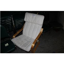 4 CLIENT CHAIRS -  FRIDGE & MICROWAVE OVEN