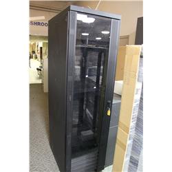 IBM SERVER CABINET WITH LOCKING DOOR
