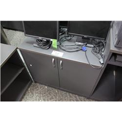 CHARCOAL GREY 2 DOOR CABINET