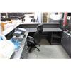 Image 2 : CHARCOAL GREY LARGE L-SHAPE GALLERY DESK