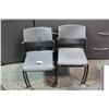 Image 1 : 4 GLOBAL STACKING CHAIRS
