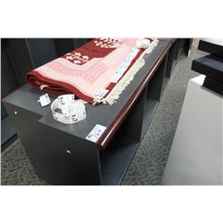 CHARCOAL GREY LATERAL BOOKSHELF