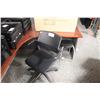 Image 1 : BLACK OFFICE CHAIR & BLACK STOOL