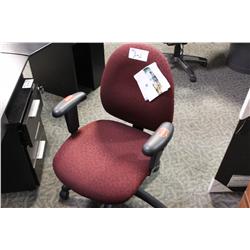 GLOBAL ERGOGEL BURGANDY MULTILEVER TASK CHAIR