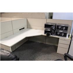 TEKNION 2 PERSON OFFICE CUBICAL