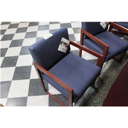 GLOBAL MAHOGANY FRAMED CLIENT CHAIR