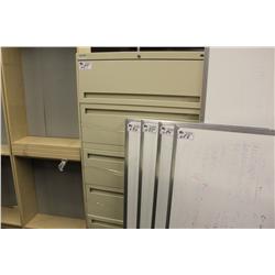 BEIGE 5 DRAWER LATERAL FILE CABINET