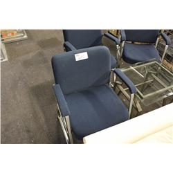 3 BLUE CLIENT CHAIRS