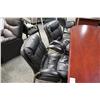 Image 2 : LEATHER HIGH BACK CHAIR WITH 2 MATCHING CLIENT