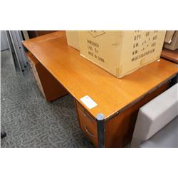 LOT OF MISC OFFICE SUPPLIES & 2 DESKS