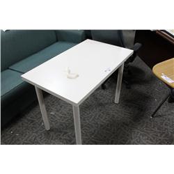 4 SMALL WHITE TABLES