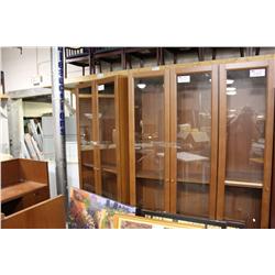 LARGE GLASS DOOR STORAGE CABINET