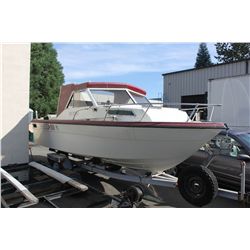 1977 BOAT WITH TRAILER AND MOTOR 15%