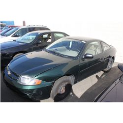 2004 GREEN CHEVROLET CAVALIER 2DR COUPE