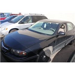 2005 BLACK CHEVROLET IMPALA 4DR SDN 149690KM GAS