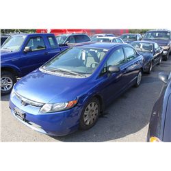 2006 BLUE HONDA CIVIC 4DR SEDAN