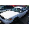 Image 1 : 2008 WHITE FORD CROWN VICTORIA POLICE SERIES 4DR