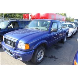 2005 BLUE FORD RANGER EDGE 2DR PICK UP