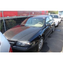 2004 BLACK CHEVROLET IMPALA SEDAN