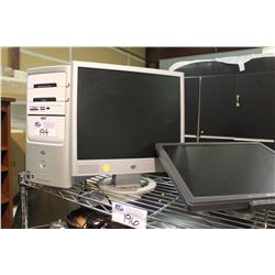 HP COMPUTER & 2 MONITORS