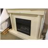 Image 1 : MANUFACTURED STONE MANTEL ELECTRICAL FIRE PLACE
