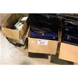 ASSORTED NICK-NACKS & BINDERS