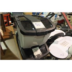 3 PLASTIC REYCLING BINS