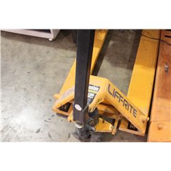 YELLOW LIFT-RITE 5500 LB PALLET JACK