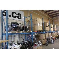 9 12FT BLUE PALLET RACK UPRIGHTS & 24 8FT CROSS