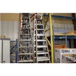 1 CARBON FIBER & 2 ALUMINUM STEP LADDERS