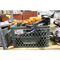 BIN OF ASSORTED TOOLS