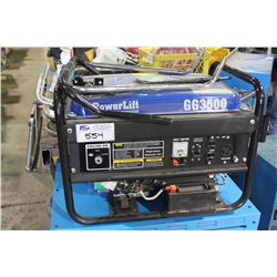 POWER LIFT 3500 WATT GAS GENERATOR