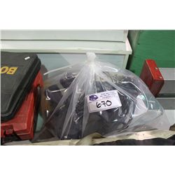 BAG OF BINOCULARS & ELECTRONICS