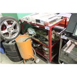 RED MOBILE SHOP CART