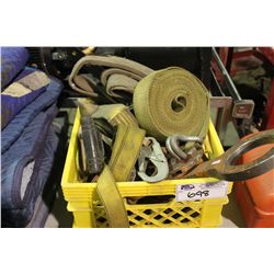LOT OF STRAPS & LIFTING GEAR