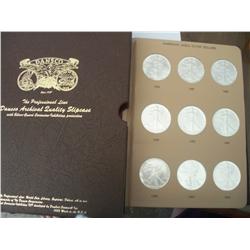 Complete Set Proof Silver Eagles 1986-2010, Proof 68/69/70, 25 Coins In Album